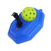 Entrenador De Pickleball Azul Con 40 Agujeros Octagonal Estabilizador De Ejercicio Principal Base De Rebound Para Interior Y Exterior - details 6