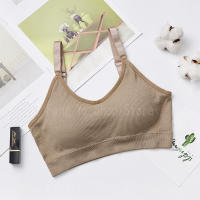 Sujetador De Deporte Sin Costuras Para Mujer Copa Completa Transpirable Cómodo Para Dormir Y Correr Fitness Sostenido Con Resaltos - details 15