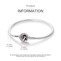 Pulsera de plata de ley 925 con forma de corazón y mariposa para mujer, brazalete de cadena de seguridad, compatible con abalorios originales, joyería - details 5
