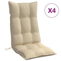 vidaXL Cojines para silla respaldo alto 4 uds tela Oxford cuadros Color Gris,  Beige,  Verde y mas Cojín Decorativo de Asiento Cojines de muebles de salon - details 3