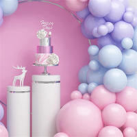 Kit De Globos De Látex Azul Morado Rosa 115pcs Tamaños Diferentes Para Cumpleaños Bodas Revelación De Género Decoración De Fiesta - details 2