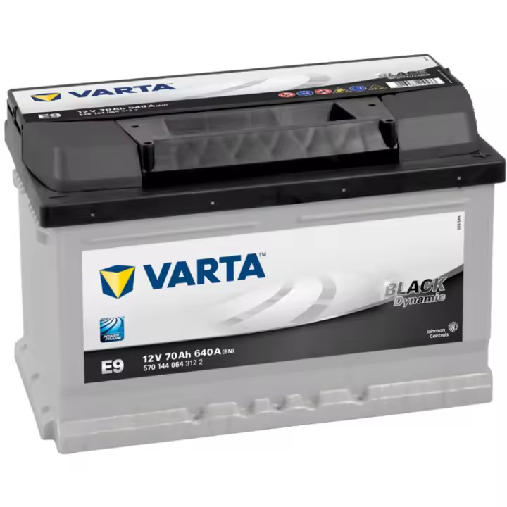 Batería Varta E9 Black Dynamic 12V 70Ah 640A - Potencia Confiable para tu Vehículo - 570 144 064 - 1