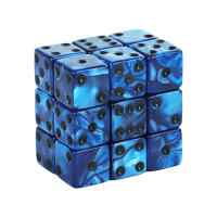 10PCs Dados De Juego De Mármol D6 16MM Cuadrados Corners Acrílico Divertimento Matemático Herramienta De Juego De Azar - details 7