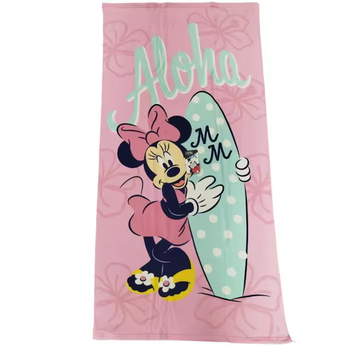 Toalla de Microfibra Disney - Minnie Mouse Producto oficial Disney - Secado rápido con tus Personajes Favoritos como Mickey y Stitch - Toalla de Playa y Baño Multiusos - Mommata - 1