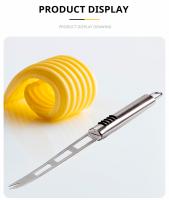Cuchillo Para Queso Multifuncional De Acero Inoxidable Herramienta De Cocina Para Pizza Mantequilla Fideos Corte Circular Mango Circular Accesorio De Cocina - details 3