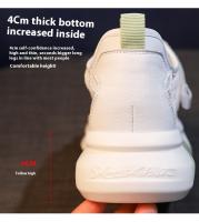 Zapatos Blancos Pequeños Transpirables Verano Suela Gruesa Antideslizante Casual Para Mujer Zapatos De Tela De Malla Cómodos Y Versátiles - details 0