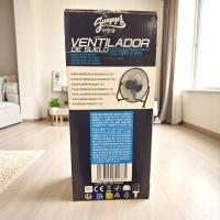 Ventilador de Suelo Metálico 25 cm | Potente y Compacto | 50W | 220-240V | Silencioso | Estilo Industrial - Gerimport - details 3