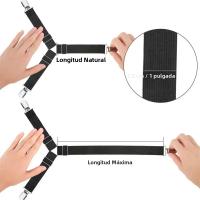 Juego De 8/4 Clip De Sábana Ajustable Con Cinturón Para Cama Organizador De Ropa De Cama Funda De Matrás Y Edredón Clip Para Sábanas - details 0