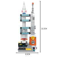 COGO DIY Bloques De Construcción Espacial Para Rocket Kit De Centro De Lanzamiento De 379 Piezas Juguetes Para Niños En Navidad - details 10