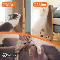 Tablero De Rasguñar Para Gatos En Forma L Accesorios Para Mascotas Protector De Muebles Juguete Arbolito Para Gatos - details 3