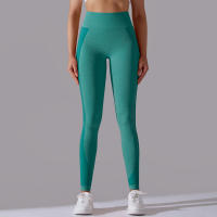 Mallas de Yoga de nailon para mujer, pantalones deportivos de cintura alta, elásticos, ajustados, transpirables, para entrenamiento - details 31
