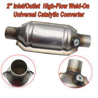 Convertidor Catalítico Universal De Alta Fluidez 2'' 2.25'' 2.5'' 3" 400 Celdas Acero Inoxidable Redondo Euro1 Para Muffler - details 0