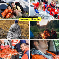 Bolsa De Dormir Aislada Portátil Impermeable Para Supervivencia Emergencia Camping Equipamiento De Rescate Térmico Mylar Kit De Primeros Auxilios - details 3
