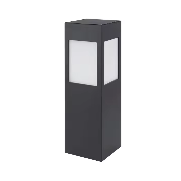 Ledkia Baliza Solar Exterior LED Superficie Pie 40cm con Detector de Movimiento Kenya 3000K Blanco Cálido - 1