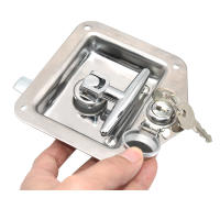Cerradura De Puerta De Barco RV De Acero Inoxidable Accesorios Para Caravana Camión Campinguero Caja De Herramientas T-Handle - details 3