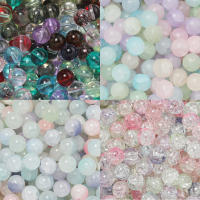 30pcs Huesos De Cristal De Colores Mixtos 10mm 4 Estilos Bolas Redondas Para Pulseras Collares Aretes Accesorios De Joyería - details 0