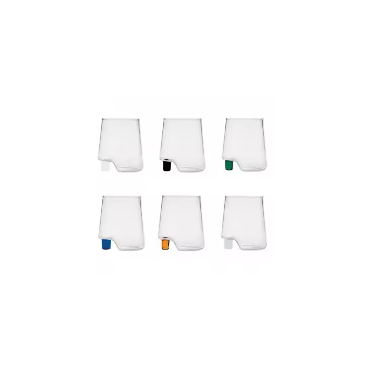 Gamba de Vero Azafrán Surtida Vidrio Borosilicato Caja 6 Piezas - 1
