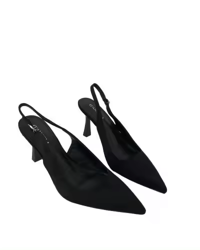Zapato Salón Destalonado Ante con Tacón Medio Especial Eventos Invitada - Elegante y Versátil - 1