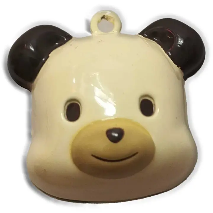 Cascabel Decorativo Metálico – Bell – Animales – Oso – Bear – Música para tu Ropa y Complementos – 2,5 x 2,5 cm. – Moda The Happy Patch - 1