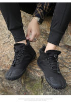 Botas De Algodón Para Hombres Impermeables Con Peluche Caliente Zapatos De Senderismo Antideslizantes Botas De Exterior Talla True - details 12