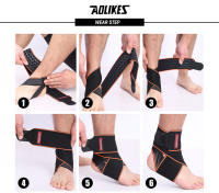 AOLIKES Soporte De Tobillo Ajustable En Nylon Transpirable Materiales Elásticos Y Cómodos Para Deportes 1 Pieza - details 7