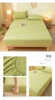 Sábana De Lujo Para Doble Cama 2 Personas Funda De Sábanas Elástica Cubierta De Sábanas Para Cama Queen King 120/150/180/220x200 Linen De Adultos - details 3
