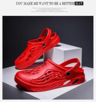 Sandalias De Hombre Para Verano Clogs EVA Zapatillas De Jardín Plataforma Playa Couplet Slides Para Interior Baño Talla Grande - details 12