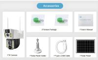 Cámara Solar 4G Con Doble Lente Y Visión Nocturna HD 8MP IP CCTV Vigilancia PTZ Detección De Humano Alarma Impermeable - details 24