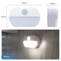 Lámpara Nocturna LED Con Sensor De Movimiento PIR Para Armario Cocina Baño Escaleras Batería AAA O Recargable Luz De Movimiento - details 10