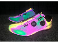 Zapatos De Ciclismo Para Hombre Compatible Con Peloton Reflector Nocturno Para Bicicleta De Carretera Material Superior Sintético Talla Verdadera - details 7
