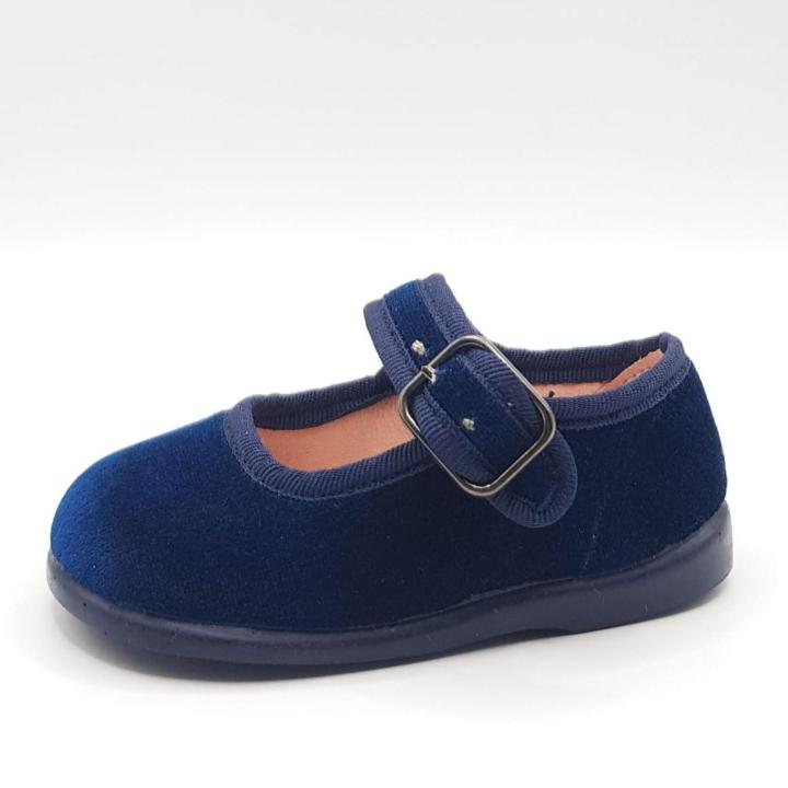Marine zapy velvet mary janes – soft, flexible and with leather insole