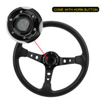 Volante De Carreras Para Coches 14 Pulgadas PU Deportivo Universal Para Desviaciones Volante De Automóvil De Material PU - details 5