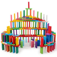 Dominoes De Madera Arcoíris Juegos De Construcción Bloques Montessori Juguetes Educativos Para Niños Edad Recomendada 4-12 Años - details 5