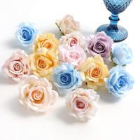 5/10pcs Cabezas De Rosa Silken Artificial Para Scrapbooking Decoración De Casas Bodas Navidad Arco De Navidad Decoración De Pasteles - details 4