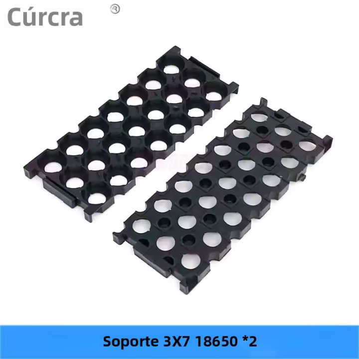 Caja De Almacenamiento De Batería Turmera 12V 7Ah-20Ah Con Portador 3X7 18650 Y BMS 3S 40A Para Motocicleta Reemplazo De Batería De Plomo-Acido - 1