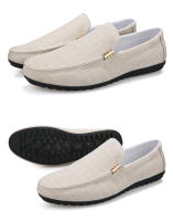Zapatos Casuales Para Hombre Lona Slip on Loafers Moda Lujo Zapatos De Vestir Formales Para Boda Y Fiesta Talla Grande - details 25