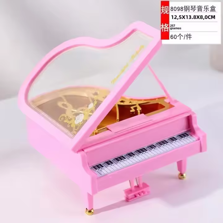 Caja De Música De Ballet Giratoria Con Niña Danzante Regalo Creativo Para Día De San Valentín O Cumpleaños Pequeño Y Encantador - 1