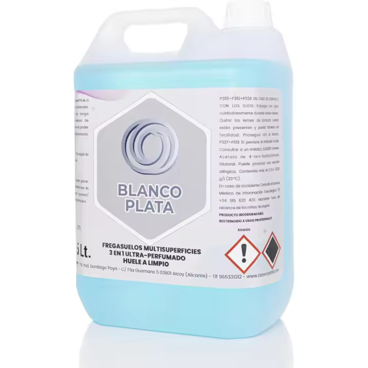 Limpiador Multisuperficies y Fregasuelos Huele a Limpio, Ultraperfumado con Aroma Floral Duradero, Higieniza, Desengrasa y Abrillanta, Alta Concentración y Rendimiento, 5 Litros - 1