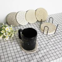 Juego De 8 Tapetes Para Vinos Con Alambre De Coton Incluye Estantes De Almacenamiento Tapete Para Taza De Café Decoración Para El Hogar - details 4