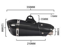 Muffler De Escape Universal Para Motocicleta 51mm Alpha Con Killer De DB Para R3 MT07 FZ1 R6 R15 ZX6R ZX10 Z900 Z400 1000 CBR1000 GSXR1000 - details 2