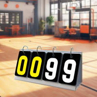 Tablero De Puntuación De 4 Dígitos Para Baloncesto Fútbol Voleibol Tenis De Mesa Flipper Scorekeeper Tablero De Puntuación Portátil Para Béisbol Y Voleibol - details 1