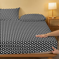 Sábana Ajustada Moderna Y Geométrica De Material Poliéster 100% Con Impresión Matte Para Dormitorio Sin Incluir Fundas De Almohada - details 3
