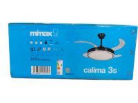 MIMAX LIGHTING VENTILADOR DE TECHO CALIMA 3S NEGRO 90CM/40 CM aspas plegadas. VENTILADOR MÁS VENDIDO 2023/4. SUPER SILENCIOSO, MOTOR DC, ASPAS RETRACTILES, LUZ LED VARIABLE DE 2700K A 6500K (CALIDA, DÍA, FRÍA) FUNCION INVIERNO/VERANO OFICIAL GARANTIZADO - details 2