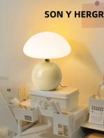 Lámpara De Mesa LED Para Dormitorio Luz De Ambiente En Colores Blanco Rosa Rojo Beige Naranja Estilo Moderno Decoración De Habitación - details 9