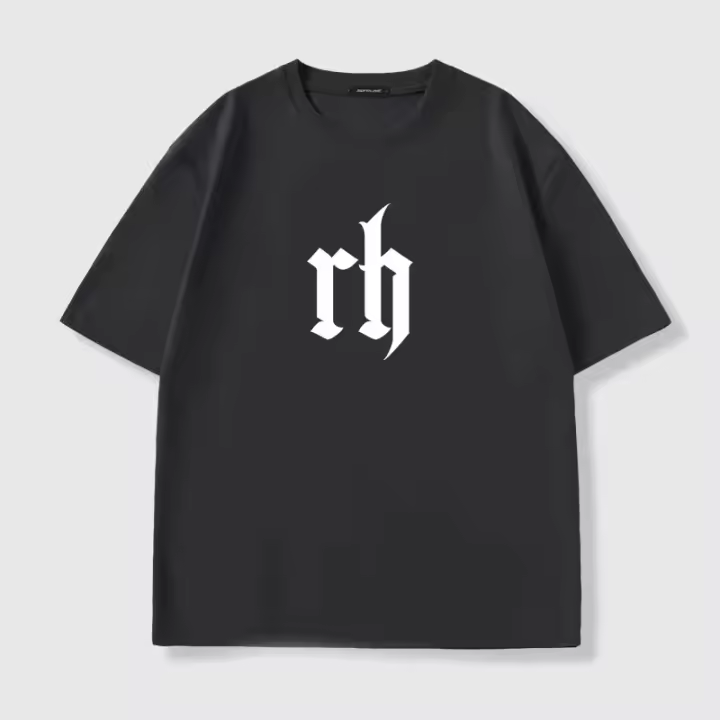 Camiseta De Algodón De Calidad Superior Para Hombres Verano 2025 Estilo Casual Impresión Grande Cuello Redondo Manga Corta Y2k Para Uso Diario - 1