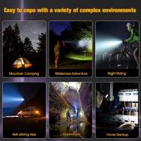 Linterna Táctica Recargable LED Super Brillante Portátil Con Alta Potencia Y Rango Largo Para Camping Y Emergencias Exterior - details 13