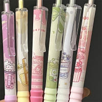 Set De 6 Bolígrafos Gel Kawaii Cartoon 0.5mm Tinta Negra Secado Rápido Escritura Suave Y Elegante Suministros De Oficina Y Estudio Regalo Para Estudiantes - details 2