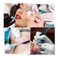 Cartucho De Tatuaje Azul 20X Para Maquinaria De Maquillaje Permanente Agujas Redondas Universales 0.25mm 0.30mm Estériles - details 12