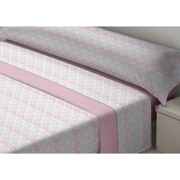 D'Or - Juego de Sábanas D'Or SEDALINA KENT Rosa Cama de 180 - 1