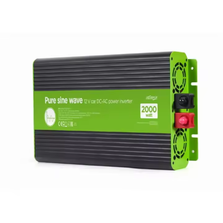 Energenie Inversor Corriente 12V Onda Sinusoidal Pura 2000W - Potencia Estable - 1